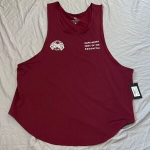 Darc Sport Burgundy Tank with White Accents